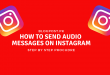 How to Send Audio Messages on Instagram