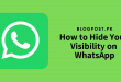 How to Hide Your Visibility on WhatsApp